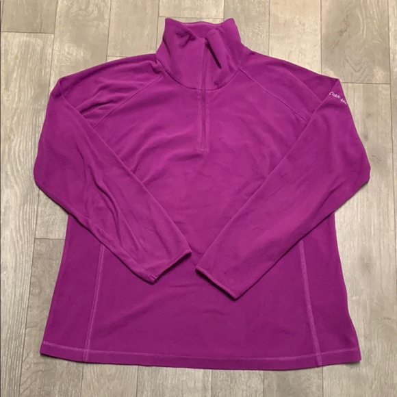 Womens Columbia Quarter Zip Cowl Neck Fleece Shirt Jacket Pullover - Picture 1 of 8